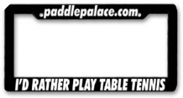 Table Tennis License Plate Table Tennis License Plate